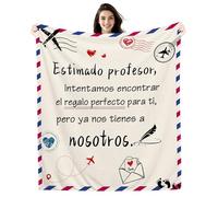 Amorea Estimado Profesor Intentamos Encontrar Manta para el Profesor Cumpleaños Día del Maestro Graduación (Profesor-b)