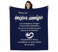 Amorea Los Verdaderos Amigos Nunca están Separados Tal Vez en la Distancia Pero Nunca en el corazón Manta para el Mejor Amigo Regalo de Amistad para Cumpleaños Graduación o Navidad