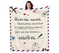 Amorea Mamá Intentamos Encontrar Manta para Mamá de Parte de los Hijos Regalo de cumpleaños Regalo de Día de la Madre (mamá-b)