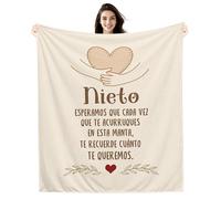 Amorea Nieto Esperamos Que Cada Vez Que te acurruques en Esta Manta te recuerde cuánto te Queremos Manta para el Nieto Recordatorio Cumpleaños Graduación
