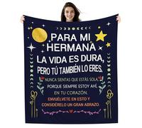 Amorea para mi Hermana La Vida es Dura Pero tú también lo Eres Nunca sientas Que estás Sola Porque Siempre Estoy ahí en tu corazón Manta para Hermana Cumpleaños Graduación