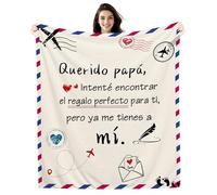 Amorea Querido Papá Intenté Encontrar Manta Regalo Divertido para Papá de Parte de su Hija Hijo Cumpleaños Día del Padre (papá-a)