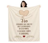 Amorea Tío Esperamos Que Cada Vez Que te acurruques en Esta Manta te recuerde cuánto te Queremos Manta para el Tío Recordatorio de Cumpleaños Día del Padre (tío-b)