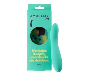 AMORELIE Joy - Consolador clásico Spark para principiantes | Impermeable de silicona y ABS | Turquesa