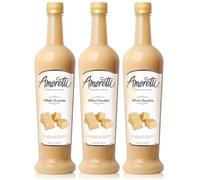 Amoretti Premium White Chocolate Syrup 750ml 3 Pack