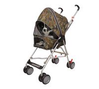 AmorosO Cochecito para mascotas | Cochecito plegable resistente para mascotas | Ventana de malla, impermeable y resistente a las manchas | Uso en interiores y exteriores | Camuflaje