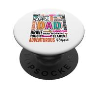 Amoroso Juguetón Fuerte Devoto Papá Brave Leader PopSockets PopGrip Adhesivo