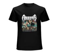 Amorphis The Karelian Isthmus T-Shirt Graphic tee Printed Top Mens Black Shirt XL