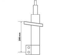 Amortiguado KYB 3348084 para FIAT SCUDO Furgoneta 2 2022-2025
