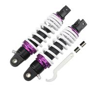 Amortiguador 1 Par De Amortiguadores para Motocicleta 265 Mm para Smart para DIOZ Color: Morado/Blanco Amortiguadores