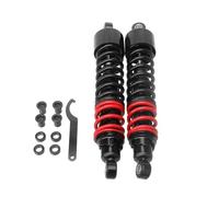 Amortiguador 2x380mm Amortiguadores Aire Traseros Izquierdo Y Derecho para Sportster para XLH883 para XLH1200 1986-2003 Accesorios Motocicleta Amortiguador Trasero(Negro Rojo)