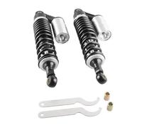 Amortiguador 320mm 340mm 375mm 400mm Amortiguador De Aire Suspensión Trasera para Scooter Gokart Ciclomotor Quad ATV Dirt Street Bikes 150cc-750cac Amortiguadores(340mm Silver Black)