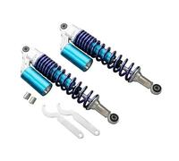 Amortiguador 320mm 340mm 375mm 400mm Amortiguador De Aire Suspensión Trasera para Scooter Gokart Ciclomotor Quad ATV Dirt Street Bikes 150cc-750cac Amortiguador Trasero(340mm Blue)