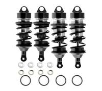 Amortiguador Ajustable RC Compatible con ARRMA para Infraction para Felony 6S para BLX para Limitless 1/7 RC Coche Actualizaciones Piezas Accesorios Amortiguador De Metal(Black)