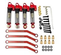 Amortiguador Ajustable RC Compatible con FMS para FCX24 1/24 RC Coche sobre Orugas Piezas Accesorios Amortiguadores Metálicos De 43 Mm Y Barra De Acoplamiento para Enlaces De Chasis