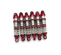 Amortiguador Ajustable RC Compatible con JJRC C8823 Unimok 1/18 RC Coche Mejora Modificación Reemplazo Accesorios Piezas Metal Hidráulico Amortiguador(Red)
