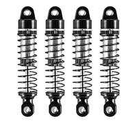Amortiguador Ajustable RC Compatible con JJRC para TRX4M C8801 C8809 AX 8560 1/18 RC Coche Mejora Reemplazo Accesorios Piezas Metal Hidráulico Amortiguador(Black)