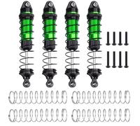 Amortiguador Ajustable RC Compatible con Losi para Mini para LMT 4x4 1/18 RC Coche Mejora Accesorios Piezas 1 Juego Práctico Aleación De Aluminio Llenado De Aceite Amortiguador(Green)