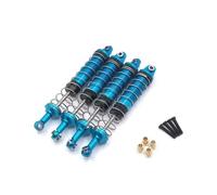 Amortiguador Ajustable RC Compatible con MN 999 1/10 RC Coche Mejora Reemplazo Accesorios Piezas Metal Externo para Resorte Hidráulico Amortiguador(Blue)