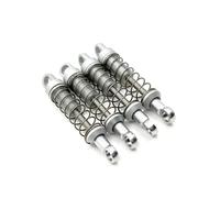 Amortiguador Ajustable RC Compatible con MN para MN78 1/12 RC Car Parts Accessories 4 Piezas De Metal No Hidráulico Externo para Juego De Amortiguadores De Resorte(Silver)