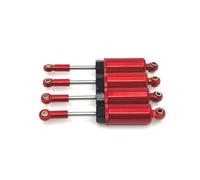 Amortiguador Ajustable RC Compatible con SCY Serie Completa para JJRC C8805 1/16 RC Mejora Repuestos 4 Piezas Amortiguador Hidráulico Metálico(Red)