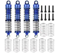 Amortiguador Ajustable RC Compatible con Traxxas para Latrax para Teton 1/18 RC Piezas Actualización Camión Coche 1 Conjunto Aleación Aluminio Amortiguadores Delanteros Traseros(Blue)