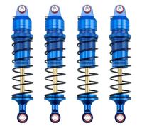 Amortiguador Ajustable RC Compatible con Traxxas para Mini para Maxx 1/16 RC Coche Mejora Reemplazo Accesorios Piezas 4 Piezas Aleación De Aluminio Amortiguador(Blue)