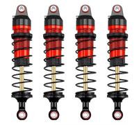 Amortiguador Ajustable RC Compatible con Traxxas para Mini para Maxx 2S 1/16 RC Coche Mejora Reemplazo Accesorios Piezas Amortiguador De Aleación De Aluminio(Red)