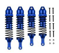 Amortiguador Ajustable RC Compatible con Traxxas para Slash para Rustler para Stampede para Hoss 1/10 RC Partes De Mejora del Coche Amortiguador Frontal Y Trasero De Metal(Blue)