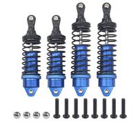 Amortiguador Ajustable RC Compatible con Traxxas para Slash para Rustler para Stampede RC Piezas De Actualización del Coche 4Pcs Amortiguador De Amortiguadores De Choques Delantero Trasero(Blue)