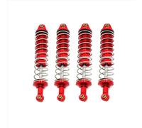 Amortiguador Ajustable RC Compatible con UDIRC UD1201 UD1202 1/12 RC Car Upgrade Parts Accessories Upgrade Kit De Amortiguador Hidráulico Delantero Y Trasero(Red)