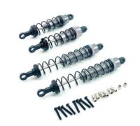 Amortiguador Ajustable RC Compatible con WLtoys 12428 12423 1/12 RC Accesorios De Piezas De La Pista del Coche Amortiguador Delantero Y Trasero De Aluminio 12428(Gray)