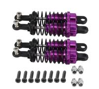 Amortiguador Ajustable RC Compatible con WLtoys A959 A969 A979 K929 A949-55 1/18 RC Piezas De Actualización De Coche 4 Uds Amortiguador De Metal Reemplazo Ensamblado(Purple)