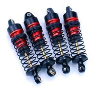Amortiguador Ajustable RC para Arrma para Granite para Typhon para Grom 1/14 1/18 4 Piezas Metal Delantero Trasero Amortiguación Amortiguador RC Piezas Reemplazo Piezas Actualización(Red)