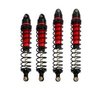 Amortiguador Ajustable RC para Arrma para Senton para Granite para Typhon Big para Rock 1/10 4 Piezas Amortiguadores Delanteros Y Traseros De Metal De Repuesto para Coche RC(Red)