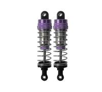 Amortiguador Ajustable RC para MJX para Hyper Go H16H H16E H16P 16207 16208 16209 16210 73 mm Amortiguador De Aceite Metálico para Coche RC Repuestos Y Usos(Purple)