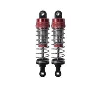 Amortiguador Ajustable RC para MJX para Hyper Go H16H H16E H16P 16207 16208 16209 16210 73 mm Amortiguador De Aceite Metálico para Coche RC Repuestos Y Usos(Red)