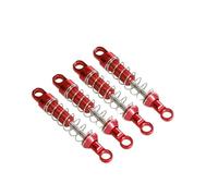Amortiguador Ajustable RC para MN78 para MN168 4 Piezas Amortiguadores Metálicos para Coche RC Todoterreno Vehículo De Orugas Piezas Y Accesorios Actualización Reemplazo Y Uso(Red)