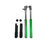 Amortiguador Amortiguador Delantero Invertido De 535 Mm Para Motocicleta Pequeña Apollo Mini Moto Todoterreno Dirt Pit Bike, 1 Par, Con Cubierta(Green)