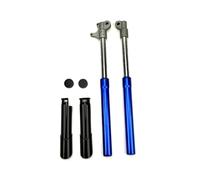 Amortiguador Amortiguador Delantero Invertido De 535 Mm Para Motocicleta Pequeña Apollo Mini Moto Todoterreno Dirt Pit Bike, 1 Par, Con Cubierta(Blue)