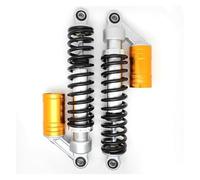 Amortiguador Amortiguador Motocicleta 325mm Protección Aire Motor Caída Moto Cross Scooter Quad para ATV VVT Amortiguadores Suspensión Resorte Primavera Amortiguador Aire(Gold)