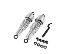 Amortiguador Amortiguadores Traseros Motocicleta 10,5" 267mm para Touring para Road para Glide Suspensión Ajustable Resorte Choque 1 Par Amortiguador Trasero(Chrome)