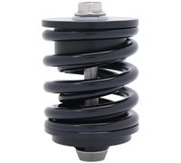Amortiguador Bici Plegable Aleación 66mm Amortiguador Bici Plegable | Aleación , reduce vibraciones, eje para acero para fuerte, ondulado, 66x40mm compacto(Black)