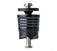 Amortiguador Bicicleta Aluminio CNC Negro Amortiguador Bicicleta | Eje aleación para resistencia, ligero, estabilidad mejorada, absorbe vibraciones, suave(Black)