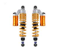 Amortiguador choque motocicleta 2 Uds Motocicleta Universal 310mm 330mm 350mm Suspensión De Amortiguador De Aire Trasero Para Kawasaki Para Suzuki Para Ducati ATV Amortiguador Suspensión(1 pair 330mm)