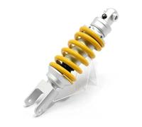 Amortiguador Choque Motocicleta Amortiguador De Suspensión Universal 265 Mm para Motocicleta Ajustable Trasero con Mezcla Aceite Y Gas(Oro)