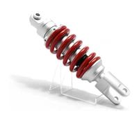 Amortiguador Choque Motocicleta Amortiguador De Suspensión Universal 265 Mm para Motocicleta Ajustable Trasero con Mezcla Aceite Y Gas(Rojo)