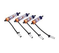 Amortiguador Coche Rc Para Axial Para TRX4 1/10 Ajustable En Aceite Piezas Para Camión Y Orugas Amortiguador Delantero De 92 Mm Y Trasero De 105 Mm Para Coche RC(Orange)