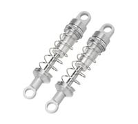 Amortiguador Coche Rc Para MN Para MN78 Para MN82 Para MN168 Para MN99s V2 60mm Amortiguador Metal Relleno Aceite Para Coche RC Piezas Repuesto Ajustables Para Actualización Accesorio(Silver,2pcs)