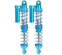 Amortiguador de aceite de metal con doble resorte ajustable para coche crawler RC 1/10, compatible con Traxxas TRX4 Axial SCX10 90046, amortiguador de suspensión de aluminio ligero (90mm)